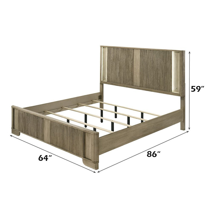 Lakkari Queen Bed with LED