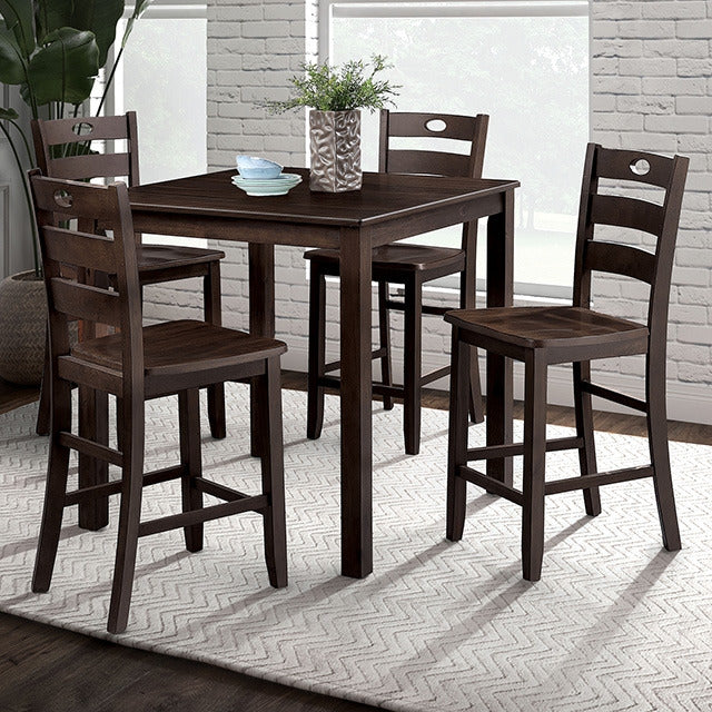 Lubbock 5 Pc. Counter Ht. Table Set, Espresso