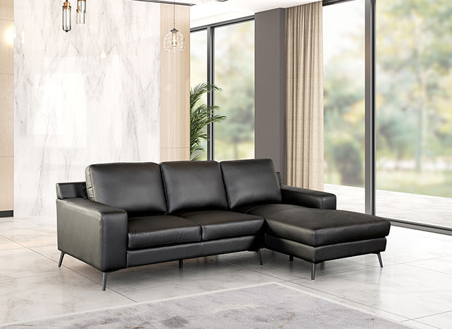 Stordal Sectional, Right Chaise, Black - view 2