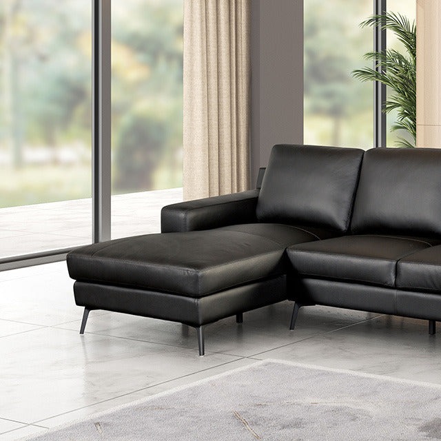Stordal Sectional, Left Chaise, Black