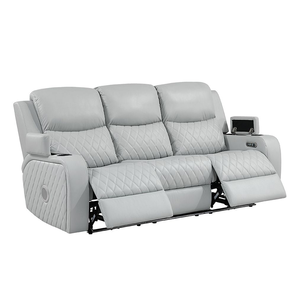Elonzo Power Motion Sofa w/LED, Power Headrest & Speaker – view 6