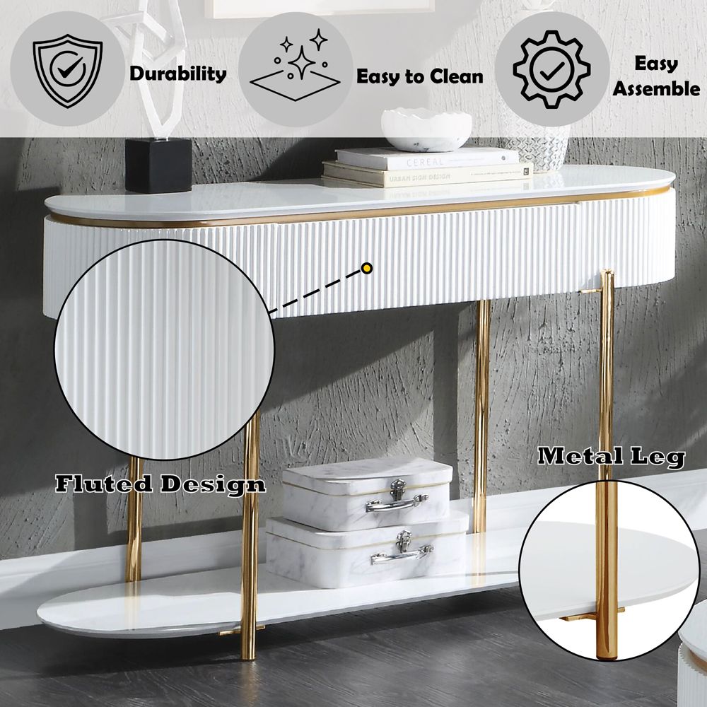 Daveigh Sofa Table – features callout