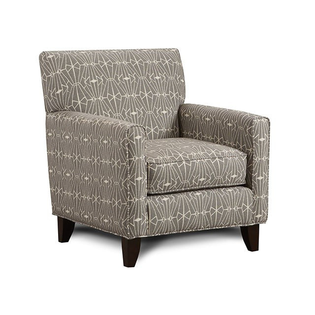 Parker Chair, Gray/Pattern