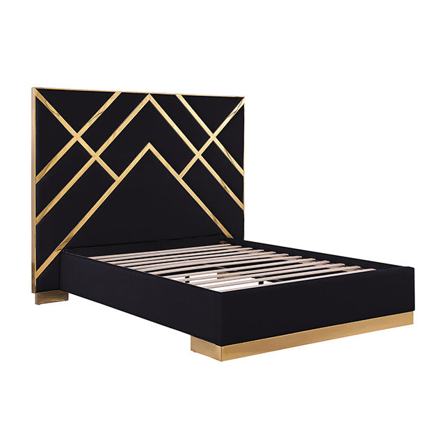 Stavola Bed, Black/Gold
