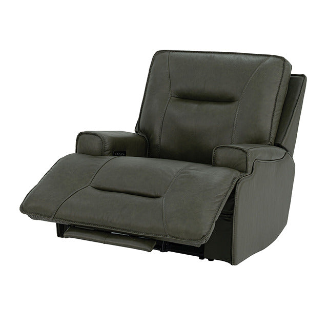 Dallas Oversized Power Recliner, Dark Olive Green