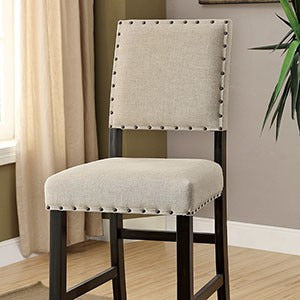 Sania Bar Chair, Antique Black/Beige
