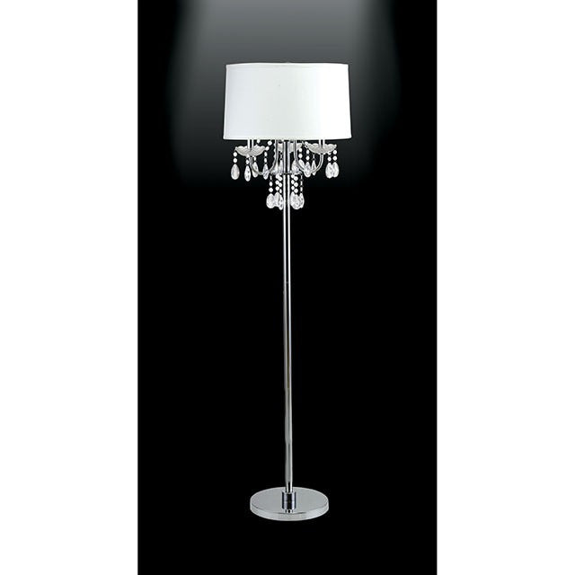 Jada Floor Lamp, White/Chrome - view 2