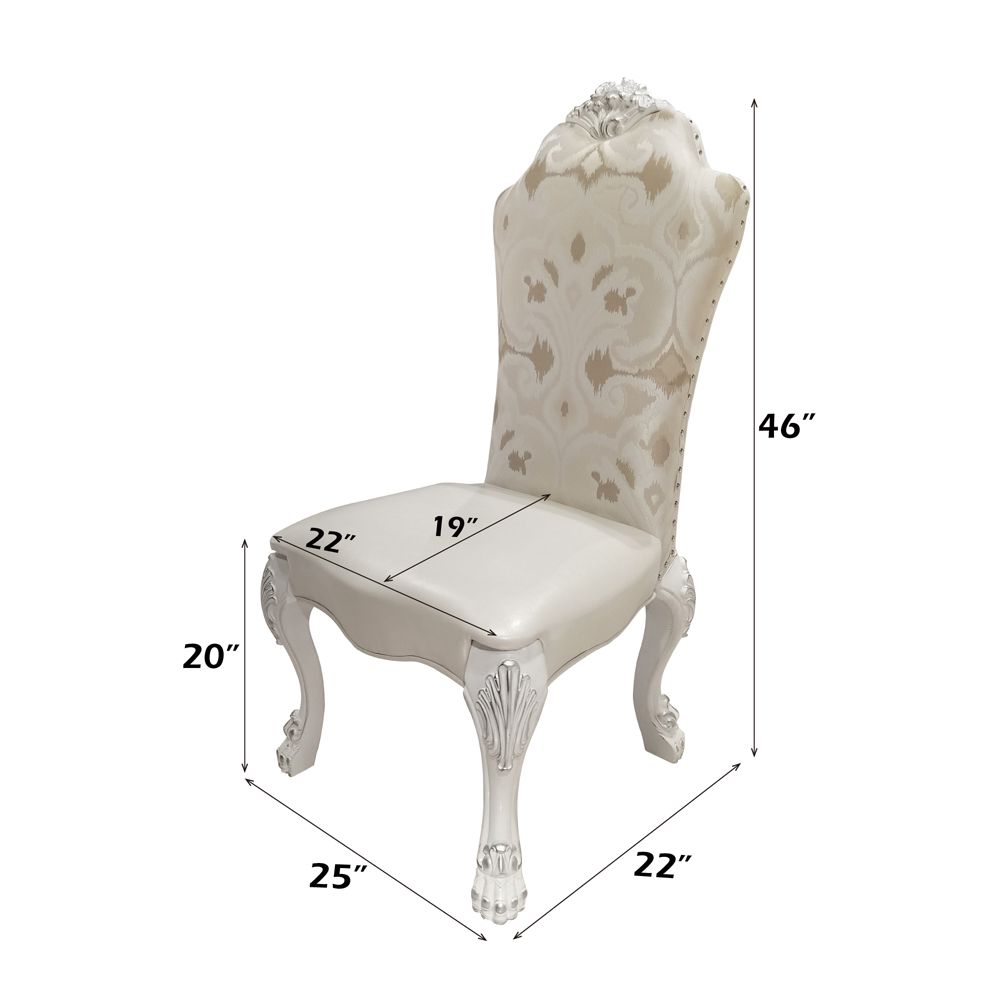 Dresden Side Chair (Set-2) – dimensions diagram