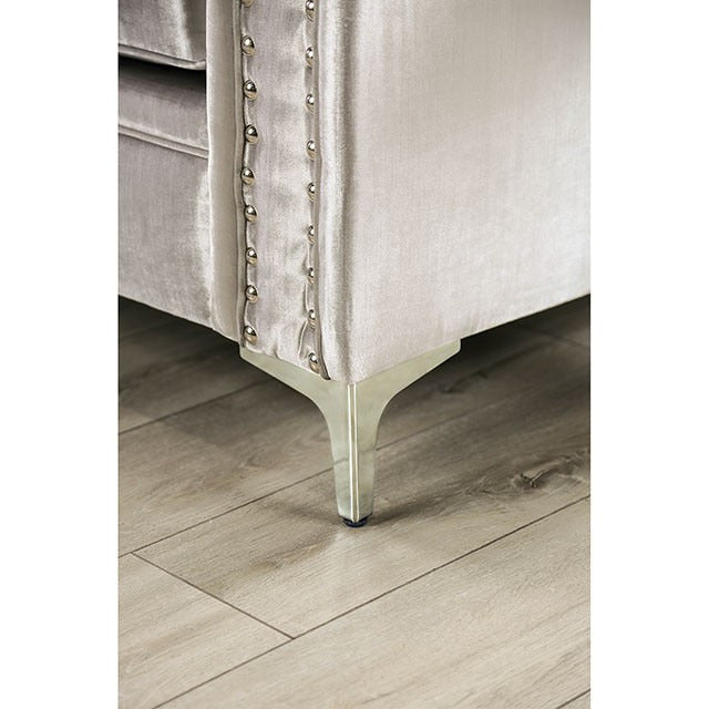 Elicia Sofa, Silver/Black - view 6