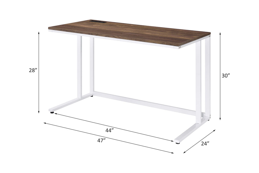 Tyrese Writing Desk W/USB – line drawing