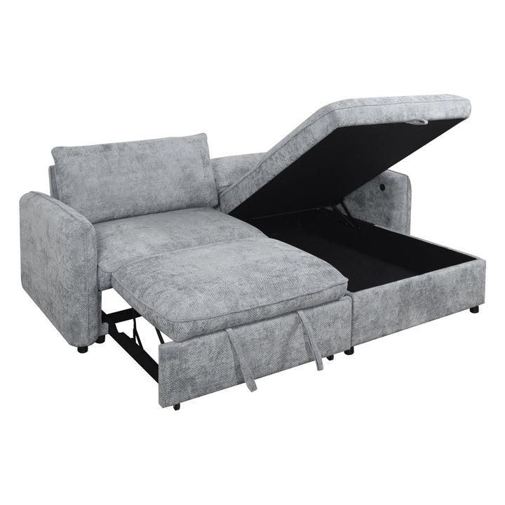 Finn Loveseat W/pop Up Sleeper-Gray