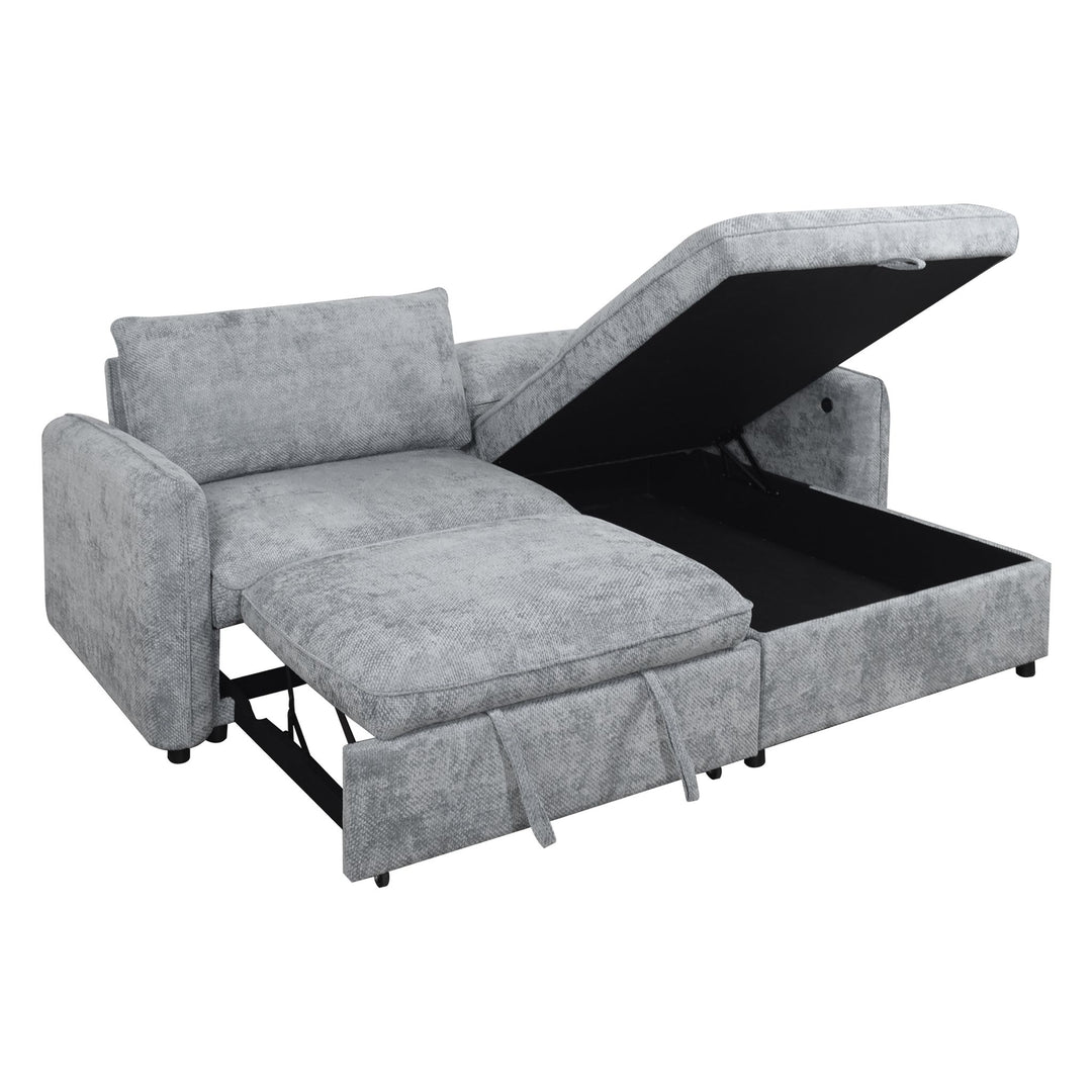 Finn Loveseat W/pop Up Sleeper-Gray