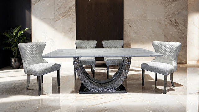 Portanova Dining Table, Chrome - view 3
