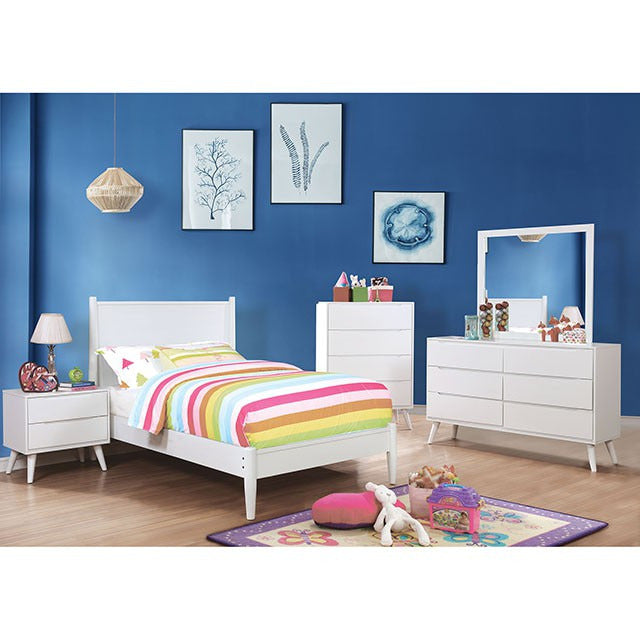 Lennart 5 Pc Queen Bedroom Set, White - view 4