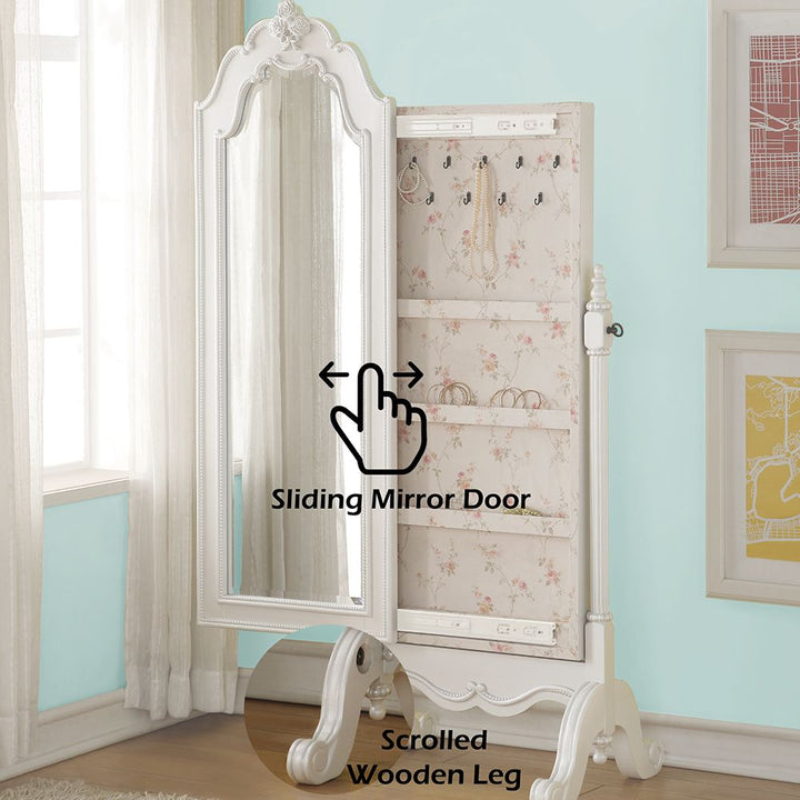 Edalene Jewelry Armoire – features callout