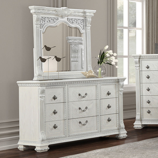 Promenade Dresser w/Jewelry Box, Wire-Brushed White - view 4