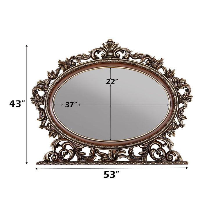 Devany OVAL MIRROR – dimensions diagram