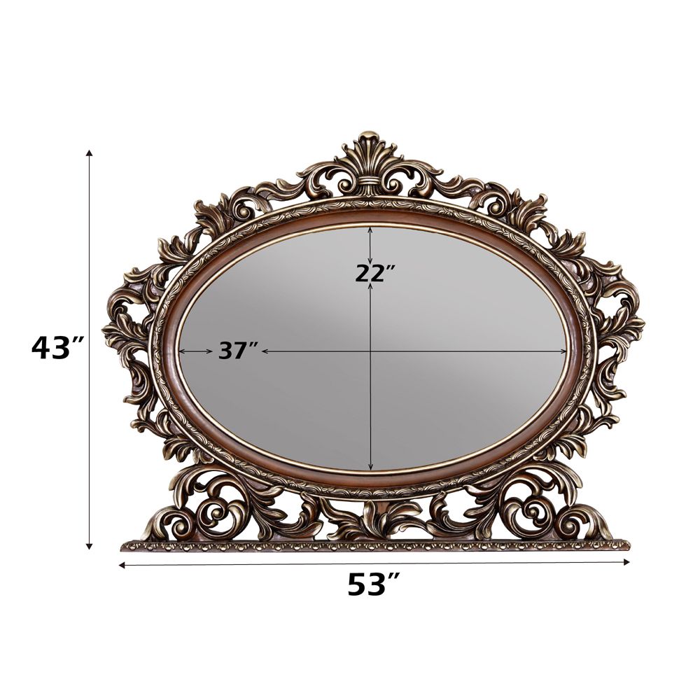 Devany OVAL MIRROR – dimensions diagram