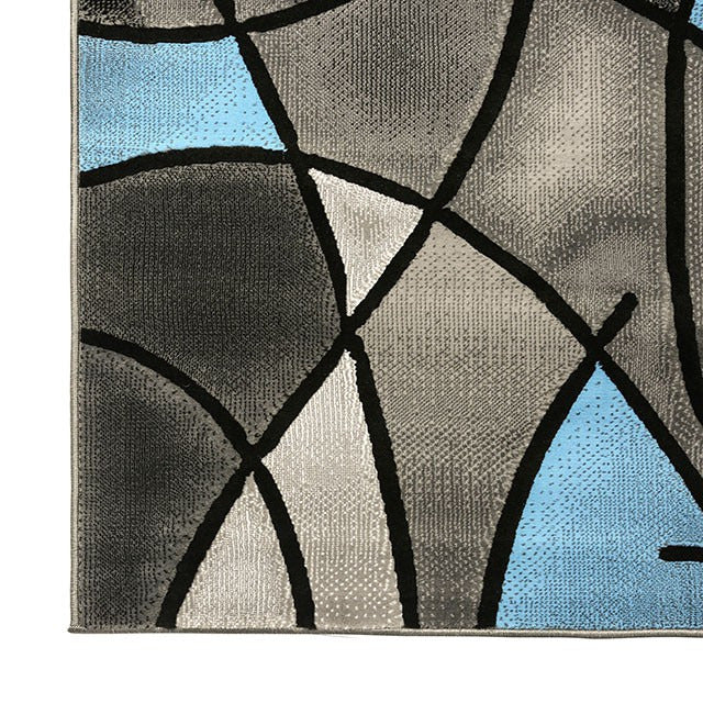 Sivas Area Rug, Charcoal/Blue - view 3