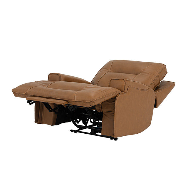 Dallas Oversized Power Recliner, Camel Brown - view 4