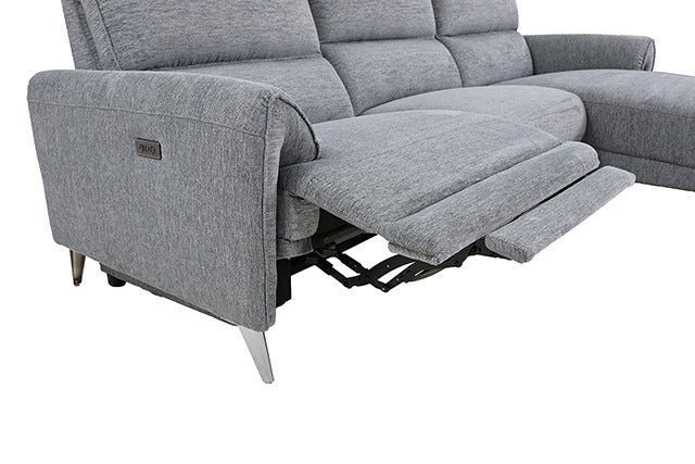 Brande Power Sectional, Right Chaise, Gray - view 5