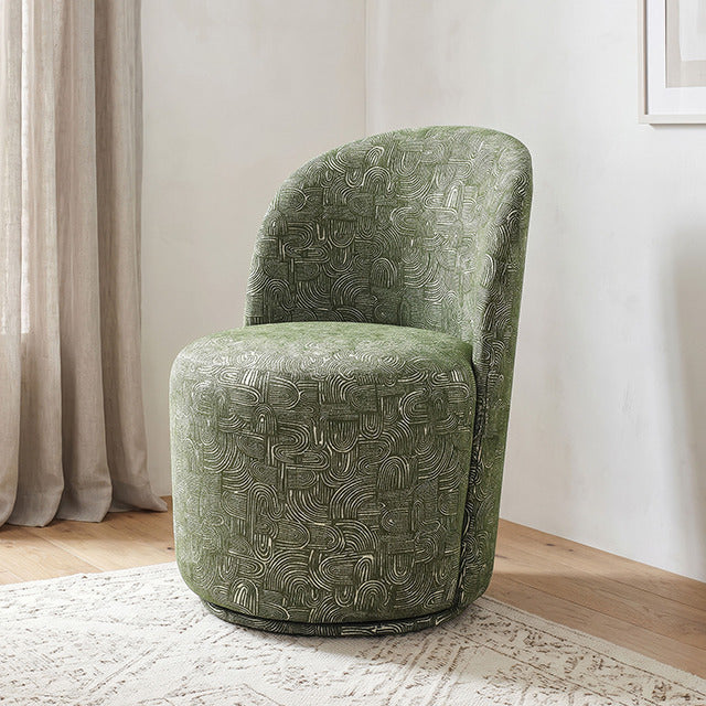 Vara Dining Swivel Chair, Olive Green - view 5