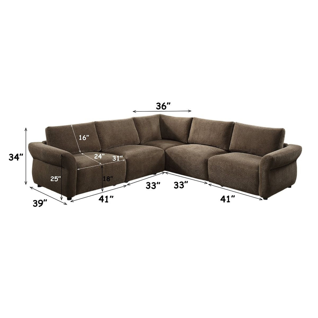 Theodore Modular - Armless Chair – dimensions diagram