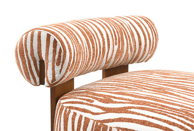 Niobe Accent Chair, Rustic Orange - view 7