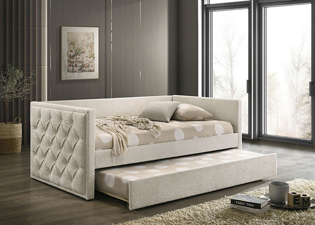 Renzi Twin Daybed W/ Trundle, Beige - view 2