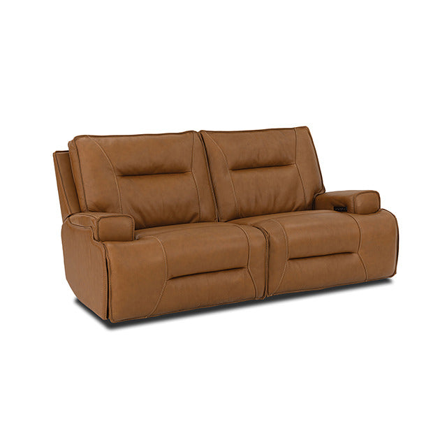 Dallas Oversized Power Sofa, Camel Brown - view 2