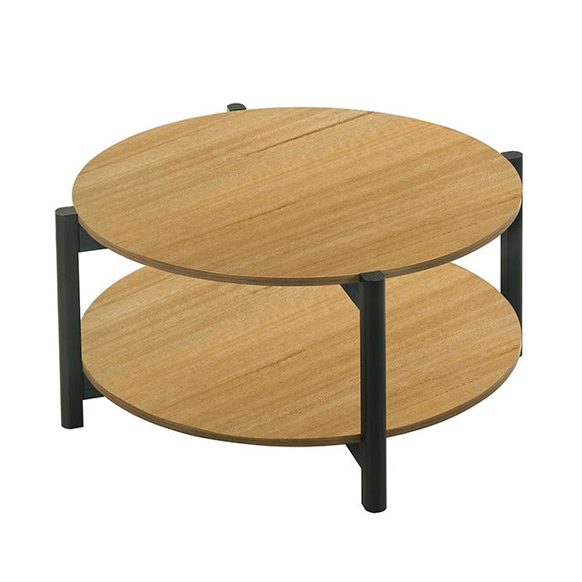 Hyde Round Coffee Table, Oak - view 2