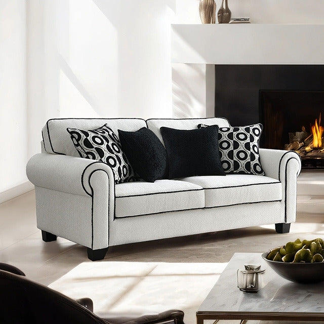 Viviani Loveseat, White