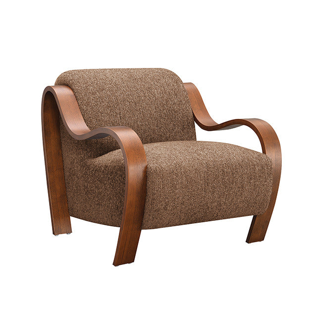 Niari Accent Chair, Caramel Brown