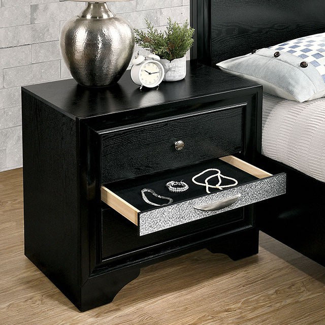 Chrissy Night Stand, Black - view 2