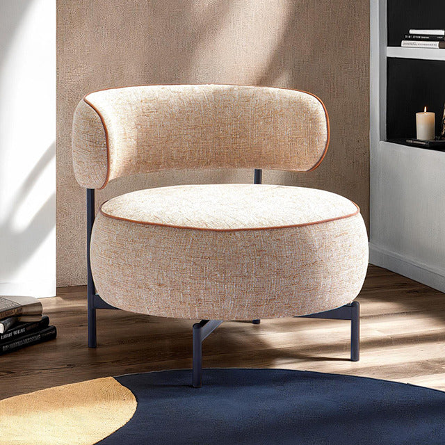 Florens Swivel Chair, Light Brown