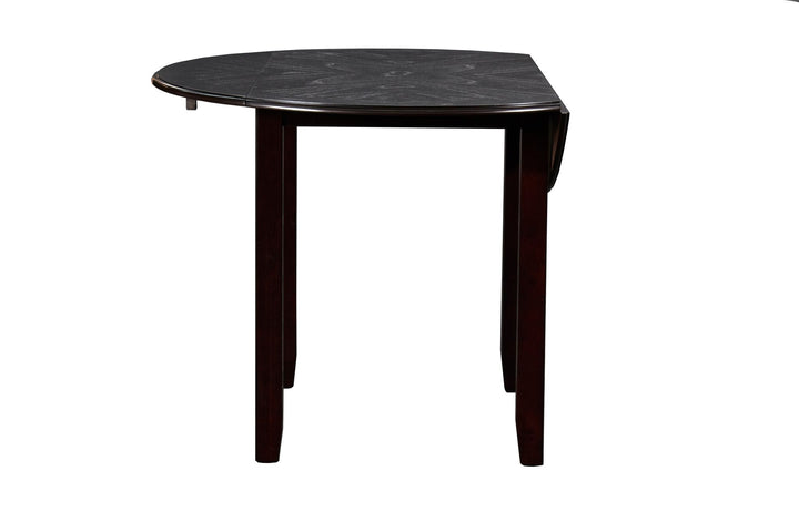 Gia 3 Pc 42" Drop Leaf Dining Table &amp; 2 Chairs-Ebony