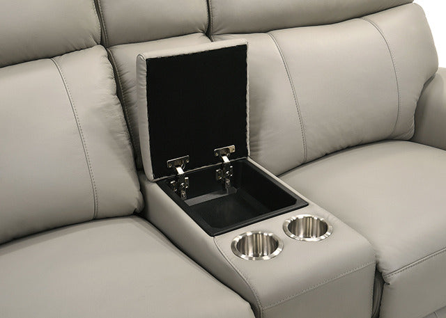 Oliverus Power Sectional, Taupe - view 3