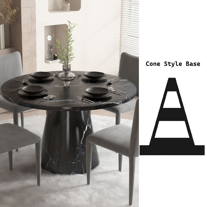 Hollis Dining Table W/Engineered Stone Top – features callout