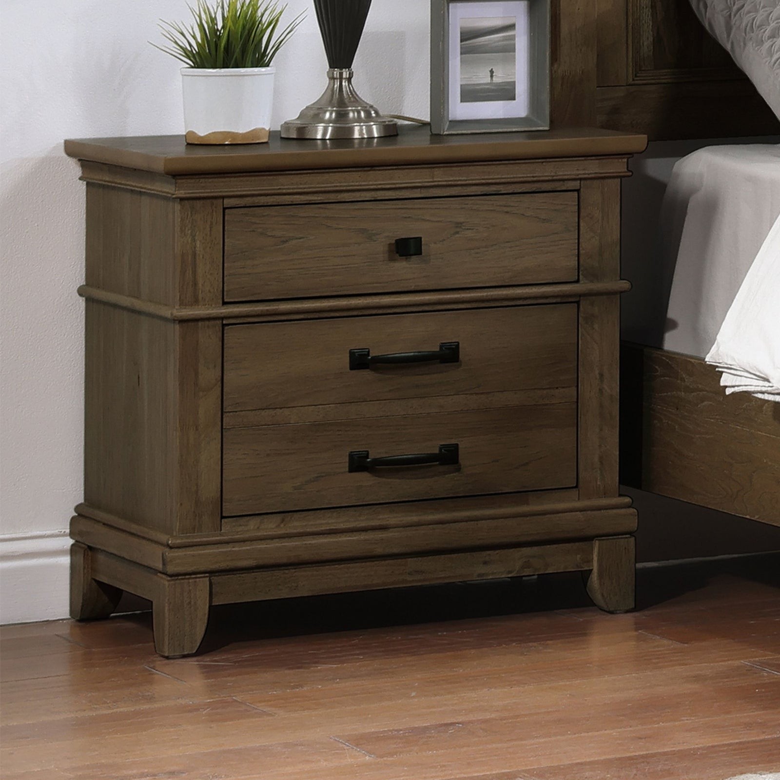 Sunstone Nightstand-Walnut