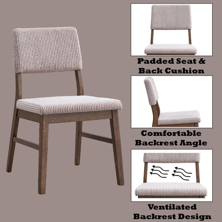 Seda Side Chair (Set-2) – features callout