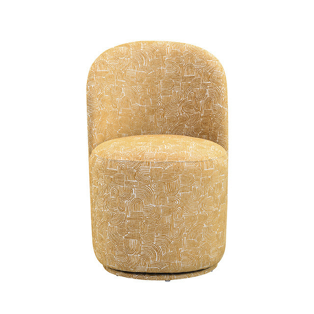 Vara Dining Swivel Chair, Mustard Yellow - view 3