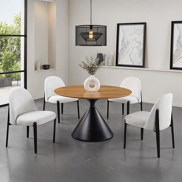 Athan 5 Pc. Dining Table Set, Oak/Black - view 3