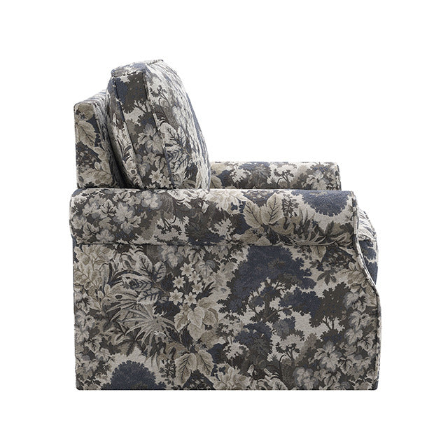 Penryn Swivel Accent Chair, Slate Blue - view 3