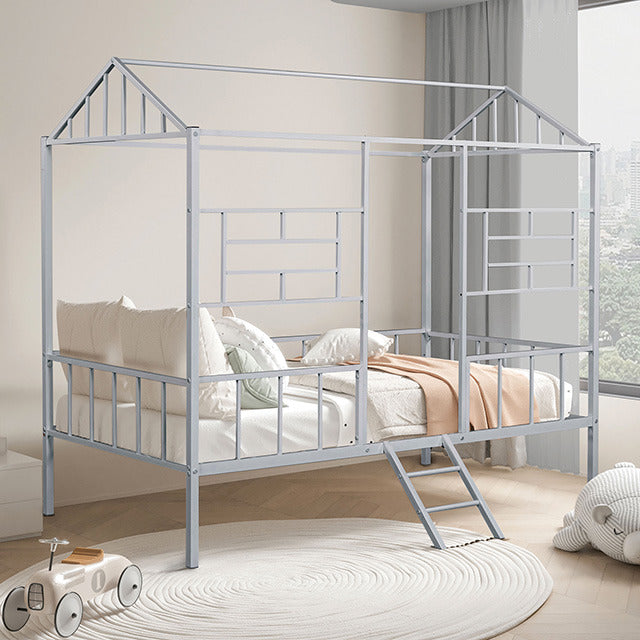 Rhonda Twin Loft Bed, Silver