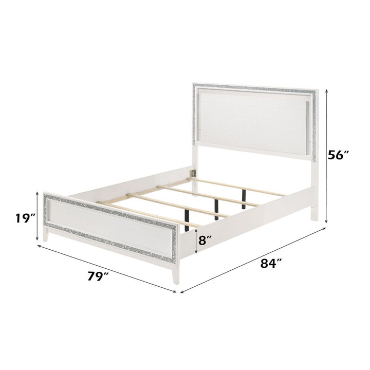 Haiden EK Bed W/Led – dimensions diagram