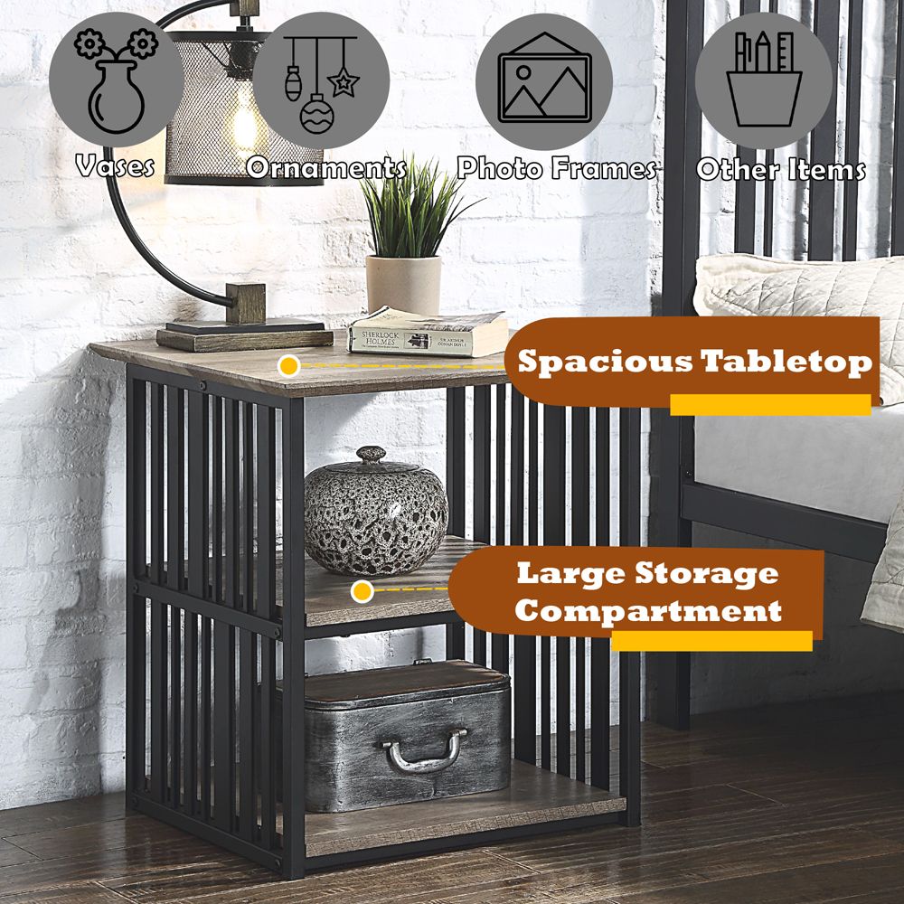 Zudora Nightstand – features callout