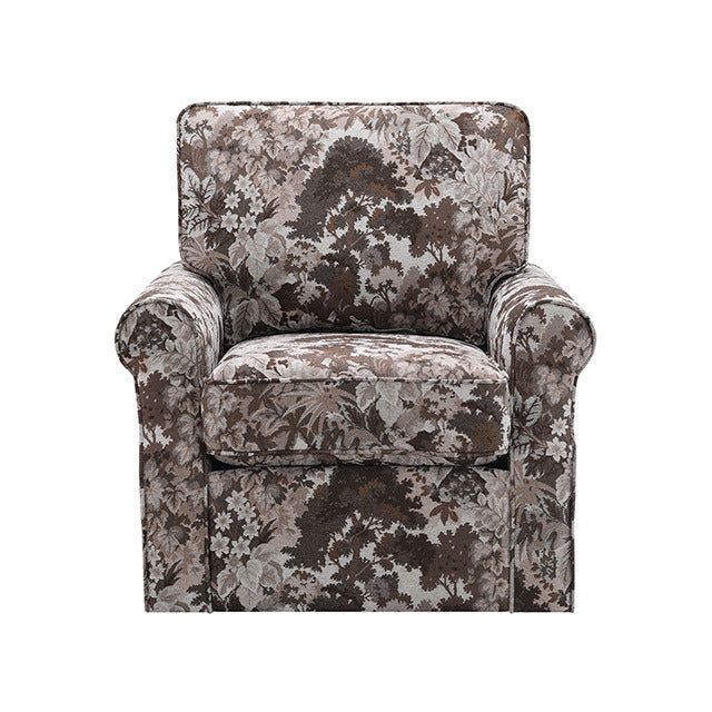 Penryn Swivel Accent Chair, Mocha Brown - view 5