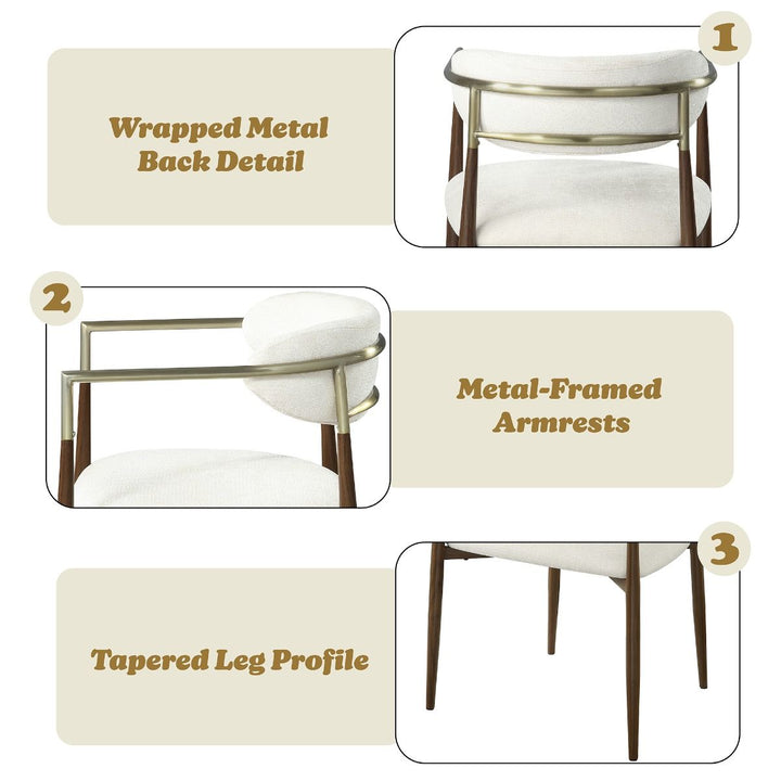 Clayten Arm Chair (Set-2) – features callout