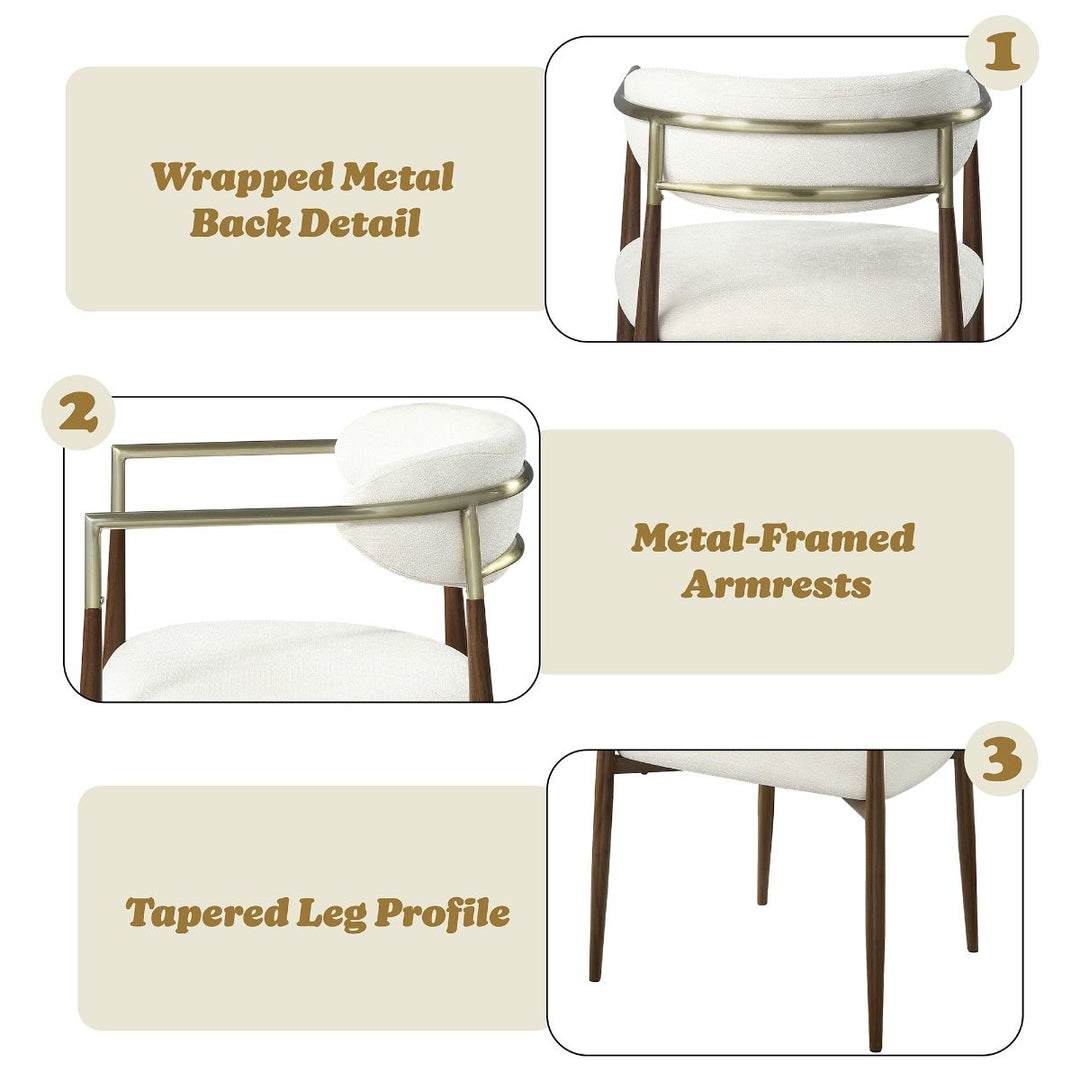 Clayten Arm Chair (Set-2) – features callout