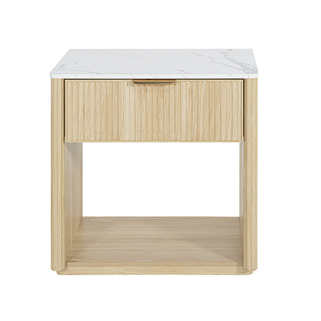 Gants Nightstand W/ Open Shelf, Natural - view 2